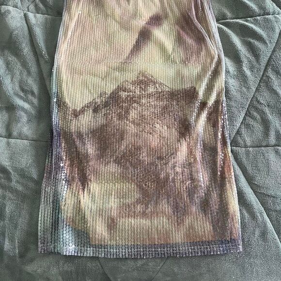 Urban Outfitters Pearl Sequin Tube Top & Midi Skirt Set Medium New with tags - Picture 6 of 13